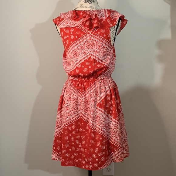 Tularosa Trinity Dress Color: Cherry ScarfSize: S - Picture 12 of 16